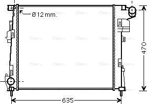 AVA RTA2427 - Radiatore, Raffreddamento motore www.autoricambi360.it