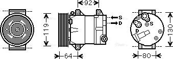 AVA RTAK429 - Compressore, Climatizzatore www.autoricambi360.it