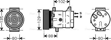 AVA RTAK367 - Compressore, Climatizzatore www.autoricambi360.it