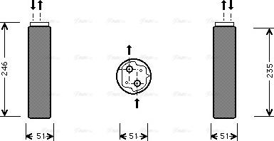 AVA RT D094 - Essiccatore, Climatizzatore www.autoricambi360.it