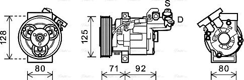 AVA RTK495 - Compressore, Climatizzatore www.autoricambi360.it