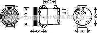 AVA RT K429 - Compressore, Climatizzatore www.autoricambi360.it