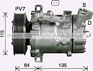 AVA RTK669 - Compressore, Climatizzatore www.autoricambi360.it