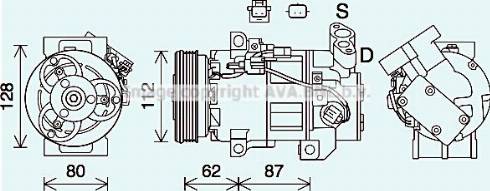 AVA RTK639 - Compressore, Climatizzatore www.autoricambi360.it