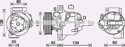 AVA RTK637 - Compressore, Climatizzatore www.autoricambi360.it