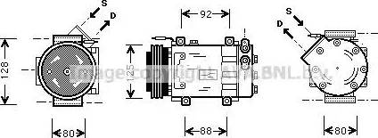 AVA RT K039 - Compressore, Climatizzatore www.autoricambi360.it