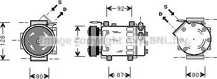 AVA RT K079 - Compressore, Climatizzatore www.autoricambi360.it