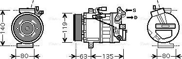AVA RT K392 - Compressore, Climatizzatore www.autoricambi360.it