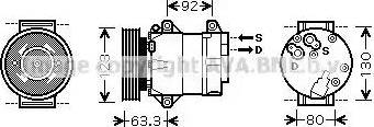 AVA RT K369 - Compressore, Climatizzatore www.autoricambi360.it