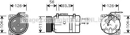 AVA RT K310 - Compressore, Climatizzatore www.autoricambi360.it
