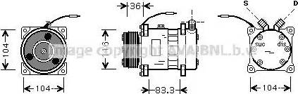 AVA RT K318 - Compressore, Climatizzatore www.autoricambi360.it