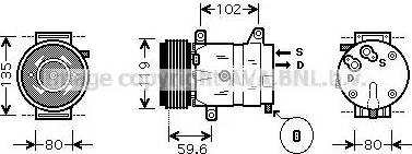 AVA RT K385 - Compressore, Climatizzatore www.autoricambi360.it
