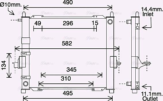 AVA RTM632 - Gruppo raffreddamento www.autoricambi360.it