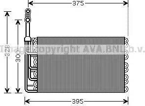 AVA RT V357 - Evaporatore, Climatizzatore www.autoricambi360.it