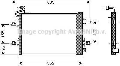 AVA SA5007D - Condensatore, Climatizzatore www.autoricambi360.it