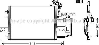 AVA SA5015 - Condensatore, Climatizzatore www.autoricambi360.it