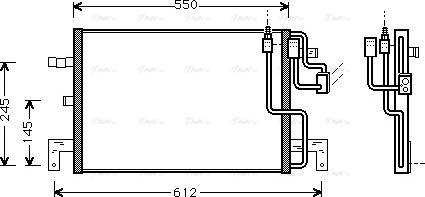 AVA SB 5032 - Condensatore, Climatizzatore www.autoricambi360.it