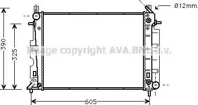 AVA SB 2008 - Radiatore, Raffreddamento motore www.autoricambi360.it