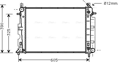 AVA SB2027 - Radiatore, Raffreddamento motore www.autoricambi360.it