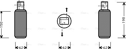 AVA SB D044 - Essiccatore, Climatizzatore www.autoricambi360.it