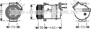 AVA SB K067 - Compressore, Climatizzatore www.autoricambi360.it