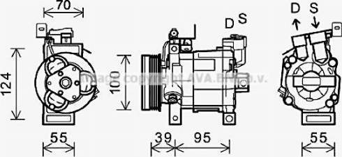 AVA SUAK085 - Compressore, Climatizzatore www.autoricambi360.it