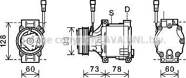 AVA SUAK080 - Compressore, Climatizzatore www.autoricambi360.it