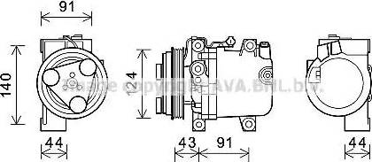 AVA SUK109 - Compressore, Climatizzatore www.autoricambi360.it