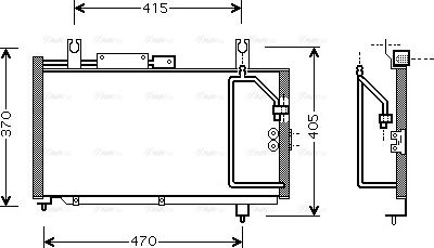 AVA SZ 5067 - Condensatore, Climatizzatore www.autoricambi360.it