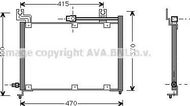 AVA SZ 5037 - Condensatore, Climatizzatore www.autoricambi360.it