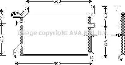 AVA SZ 5026 - Condensatore, Climatizzatore www.autoricambi360.it