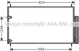 AVA TO5405 - Condensatore, Climatizzatore www.autoricambi360.it