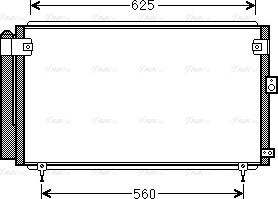 AVA TO5558D - Condensatore, Climatizzatore www.autoricambi360.it