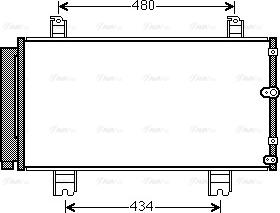 AVA TO5572D - Condensatore, Climatizzatore www.autoricambi360.it