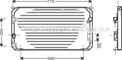 AVA TO 5246 - Condensatore, Climatizzatore www.autoricambi360.it