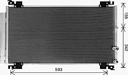 AVA TO5766D - Condensatore, Climatizzatore www.autoricambi360.it
