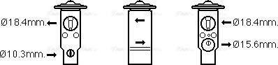 AVA TO1643 - Valvola ad espansione, Climatizzatore www.autoricambi360.it