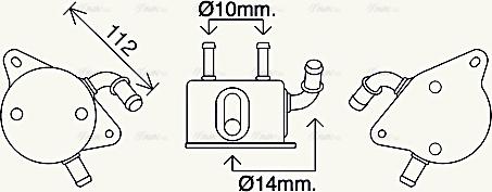 AVA TO3733 - Radiatore olio, Cambio automatico www.autoricambi360.it