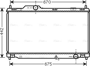 AVA TO 2461 - Radiatore, Raffreddamento motore www.autoricambi360.it