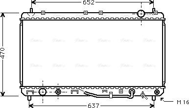 AVA TO 2232 - Radiatore, Raffreddamento motore www.autoricambi360.it