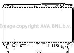 AVA TO2229 - Radiatore, Raffreddamento motore www.autoricambi360.it