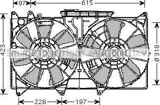 AVA TO 7544 - Ventola, Raffreddamento motore www.autoricambi360.it