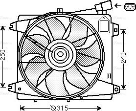 AVA TO 7555 - Ventola, Raffreddamento motore www.autoricambi360.it
