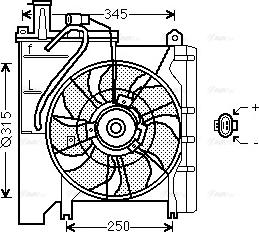 AVA TO 7553 - Ventola, Raffreddamento motore www.autoricambi360.it