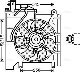 AVA TO 7552 - Ventola, Raffreddamento motore www.autoricambi360.it