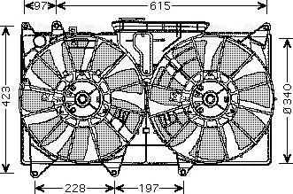 AVA TO7535 - Ventola, Raffreddamento motore www.autoricambi360.it