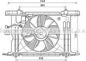 AVA TO7673 - Ventola, Raffreddamento motore www.autoricambi360.it