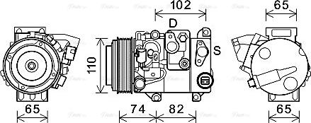 AVA TOAK682 - Compressore, Climatizzatore www.autoricambi360.it