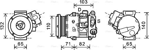 AVA TOK659 - Compressore, Climatizzatore www.autoricambi360.it