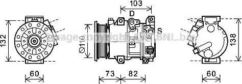 AVA TOK685 - Compressore, Climatizzatore www.autoricambi360.it